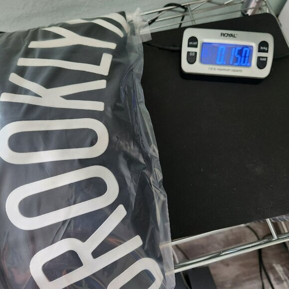 Brooklyn Nets New York NBA Basketball Large Black White Zip Up Athletic Jacket - Picture 16 of 16